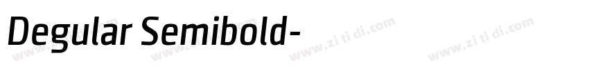 Degular Semibold字体转换